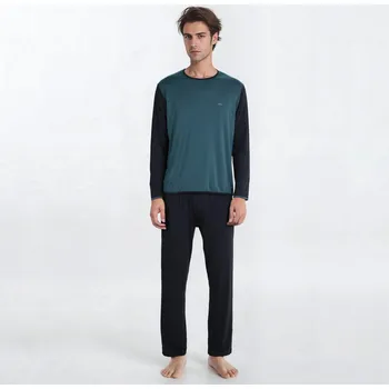 Dámské pyžamo PÁNSKÉ PYŽAMO FRESH: Černá+Zelená 3XL