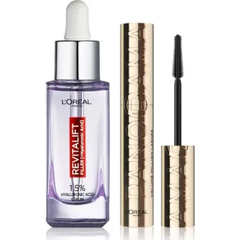 Pleťové sérum L’Oréal Paris Panorama L’Oréal Paris Revitalift Filler sérum proti vráskám s kyselinou hyaluronovou 30 ml + L’Oréal Paris Panorama objemová řasenka 10.5 ml