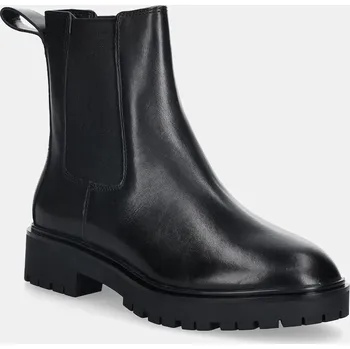 Dámská zimní obuv Kožené kotníkové boty Lauren Ralph Lauren Allyson dámské, černá barva, na plochém podpatku, 802967818001 802967818001.001 99X, EUR 40