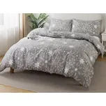 XPOSE® Bavlněné Renforcé povlečení JON - šedé 140x200 cm, 70x90 cm, Bavlna RENFORCÉ + Prodloužená možnost vrácení zboží do 50 dnů