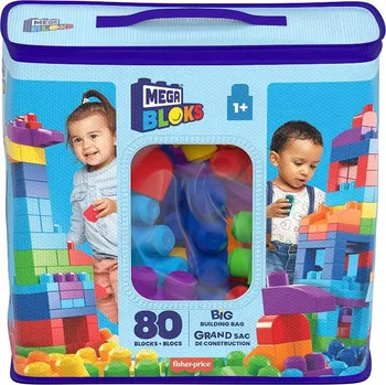 ostatní stavebnice Mega Bloks stavebnice v tašce 80 dílů modré / Mattel