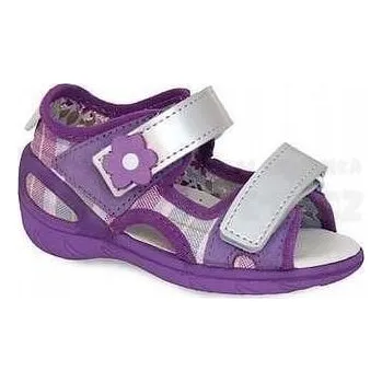 Chlapecké sandály Befado dětské sandály látkové fialové velikost 24