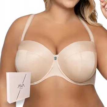 Dámské oblečení AVA Podprsenka bardotka AV 1787 BIG 75F BÉŽOVÁ