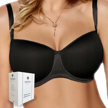 Podprsenka Vena podprsenka bardotka, balkonetka černá velikost 80E