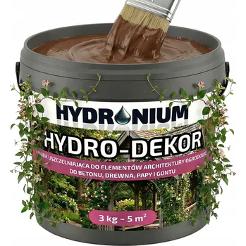 Obraz HYDRONIUM HYDRO DEKOR 3 KG HNĚDÝ TĚSNICÍ PROSTŘEDEK DO ZAHRADY NA KVĚTINÁČE PERGOLY