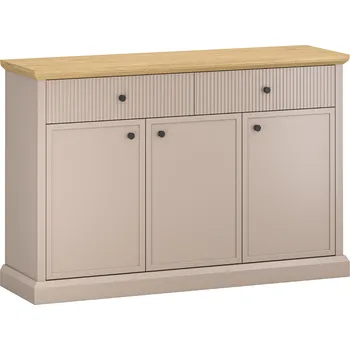 Komoda Komoda, šedohnědá Taupe/dub kamenný, IDOL 3D2S