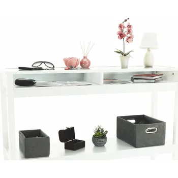 Obývací pokoj Konzolový stolek, bílá, FARUS