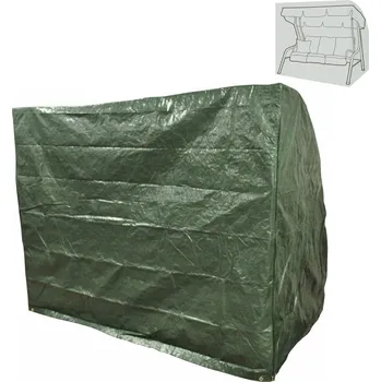 Zahradní houpačka Ochranný obal na zahradní houpačku, 220x150x170 cm, zelená, KAVER TYP 28
