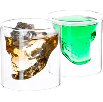 Sklenice Termo sklenice lebka, 2 ks, 75 ml, HOTCOLDER TYP 32