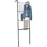 Věšák/žebřík, černá/kov, BUBY