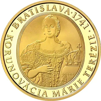 Zlatá investiční mince 275. výročí korunovace Marie Terezie - Bratislavská korunovace