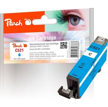 Peach Canon CLI-521C, 550 stran (313925) azurová