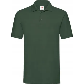 Pánské tričko PÁNSKÉ POLOKOŠILE FRUIT OF THE LOOM PREMIUM POLO LÁHVOVĚ ZELENÁ 3XL