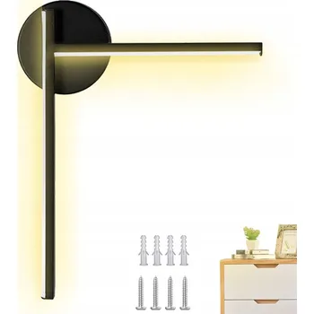 Nástěnné svítidlo Nástěnné svítidlo Bedee černé, integrovaný LED zdroj 16 W