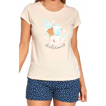 Dámské noční prádlo Cornette dámské pyžamo bavlna 628/248 DELICIOUS vícebarevné, velikost XL