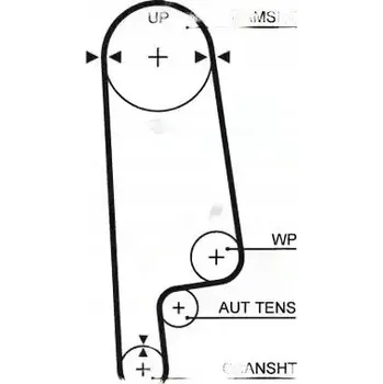 Rozvod motoru Gates K015234XS Sada rozvodového řemene