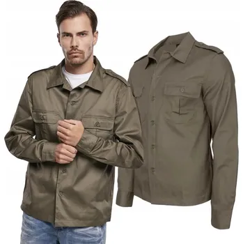 Košile s dlouhým rukávem BRANDIT US Shirt Olive M