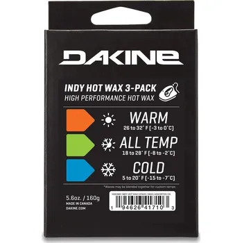 Lyžařský vosk SNB VOSK DAKINE INDY HOT WAX 3-PACK 160G O/S