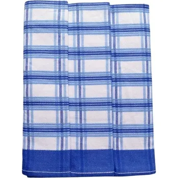 Utěrka Polášek Károvaná utěrka Egypt - 3 ks - č. 18 | Modrá / bílá