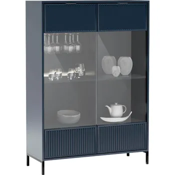 Obývací pokoj Vitrína, indigo modrá, STYLE LS 8