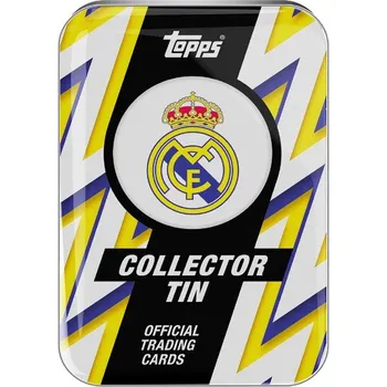 Karetní hra Fotbalové karty Topps 2025/26 Real Madrid Collector Tin