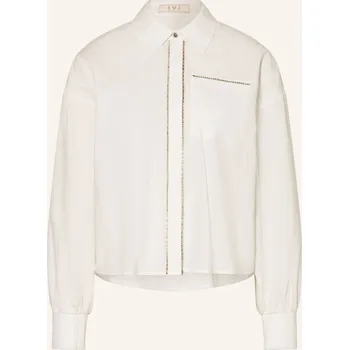 Dámská halenka Ivi Collection Dámská Košile S Ozdobnými Kameny, bílá, 40