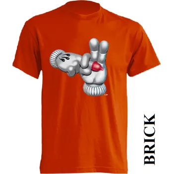 Pánské tričko levne-bavlnene-vtipne-tricko-potisk-sex Barva: Brick - cihlová, velikost: XXL