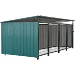 Voliéra pro psa, 256x125x100 cm, tmavozelená, DOGNY TYP 6
