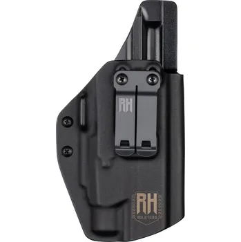 Příslušenství pro sportovní střelbu RH Holsters SHARKY - Glock 17 Gen3-5 - Glock 47 + Fenix GL23R - vnitřní kydexové pouzdro - plný sweatguard - černá Pouzdro je pro: Pravák