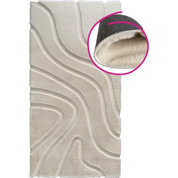Koberec Koberec, krémová/3D vzor, 120x180, PUFIN TYP 2