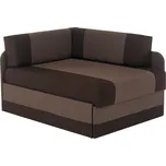 Rozkládací pohovka, tmavě hnědá/hnědá, MONTES UNI