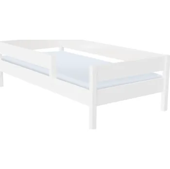 Dětská postel Dětská postel se zábranou, bílá, 80x160, MIX