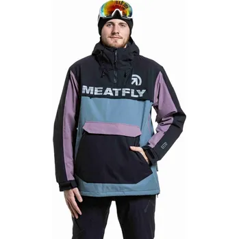 Sportovní oblečení Meatfly pánská SNB & SKI bunda Zenith Blue Sea / Orchid | Modrá | Velikost XL
