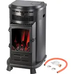 Litinová plynová kamna s ventilátorem Meva Verona UTB25001 vč. sady na připojení