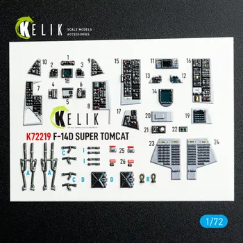 Plastikový model Reskit 1/72 F-14D Super Tomcat - interior 3D (HOBBYB)