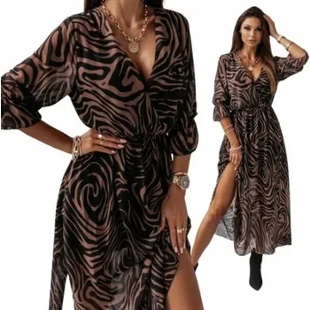 Dámské šaty Bomevarica denní šaty boho do půli lýtek, velikost L