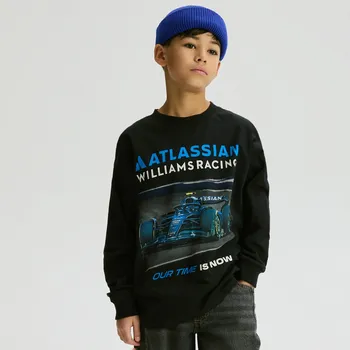 Dětská móda Reserved - Dlouhý rukáv Team Williams Racing F1 - černý - 632IL-99X - 632IL-99X-158