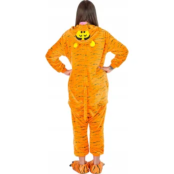 Podprsenka Kigurumi pyžamo pánské teplé kostým tygřík převlek pro dospělé XL