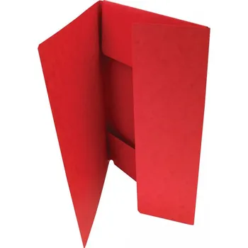 Mapa 253 A4 prešpán 3 klopy červená