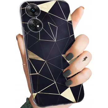 Pouzdro na mobilní telefon Zadní Kryt Hello Case pro Oppo Reno8 T zlatá