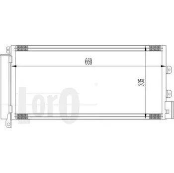 Výparník klimatizace LORO Kondenzátor klimatizace LOR 016-016-0021