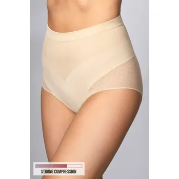 Souprava dámského spodního prádla Kalhotky s vysokým pasem - TULLE - BODYEFFECT STRONG COMPRESSION Barva: Tělová, Velikost: L/XL