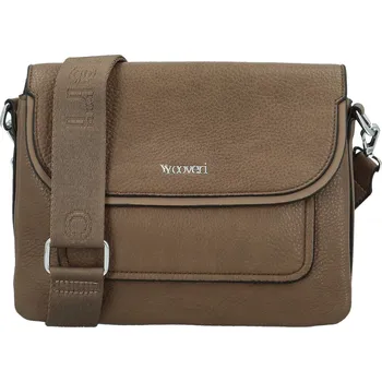 Kabelka Trendy dámská koženková crossbody kabelka Coveri Longina, hnědá