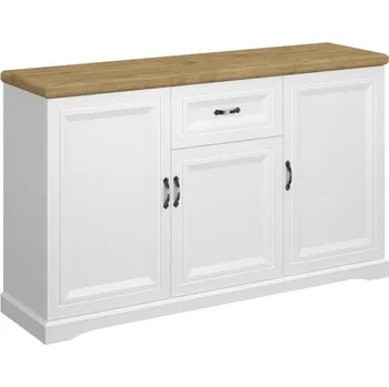 Komoda Komoda, bílá/dub harbor, RIBANA 3D1S