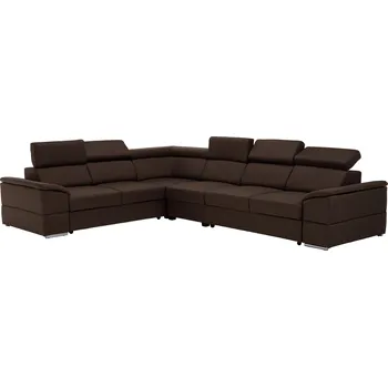 Sedací souprava Sedací souprava, látka čokoládová, SEGORIA LUX