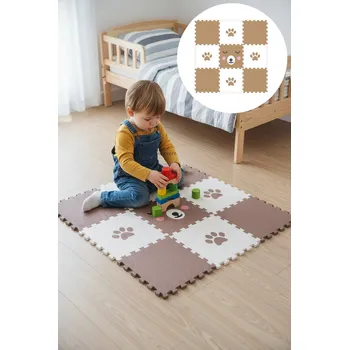 VYLEN Minideckfloor podlaha 9 dílů - méďa a tlapka 1596