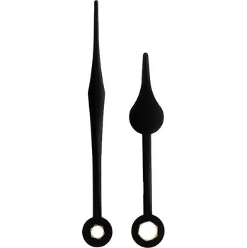 Hodiny Kovové hodinové ručičky B5 (72 mm, 52 mm) - černé - Ručičky hodinové B5 pár
