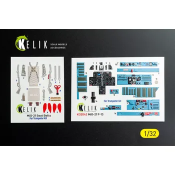 Plastikový model Reskit 1/32 MiG-21 F-13 export version inter.3D (TRUMP)