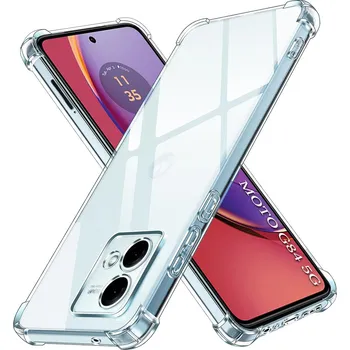 Pouzdro na mobilní telefon Techsuit Nárazuvzdorný průhledný silikonový Motorola Moto G84 Clear