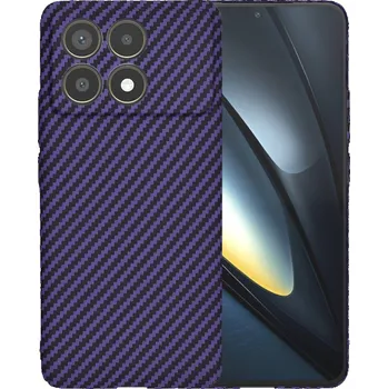 Pouzdro na mobilní telefon Techsuit Carbonite pouzdro Xiaomi Poco F6 Pro fialové